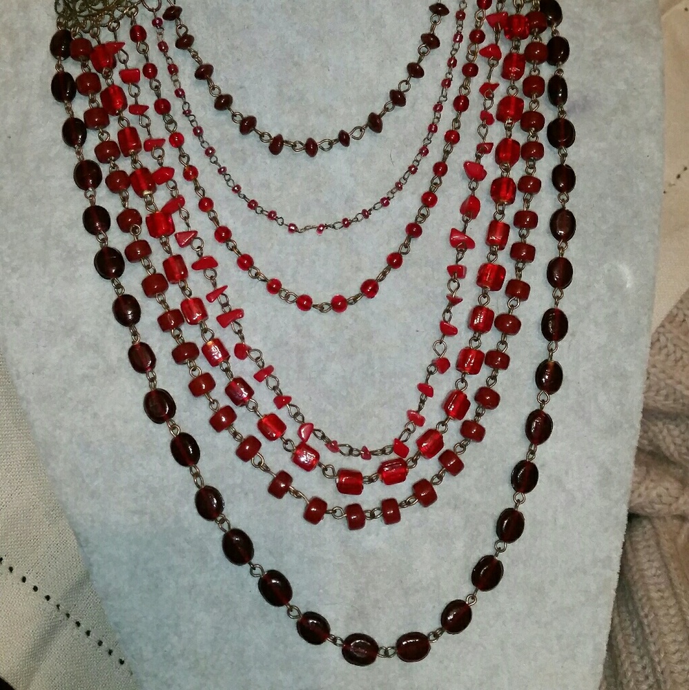 Vintage Antique Gold, Berry, Cherry & Burgandy Wat